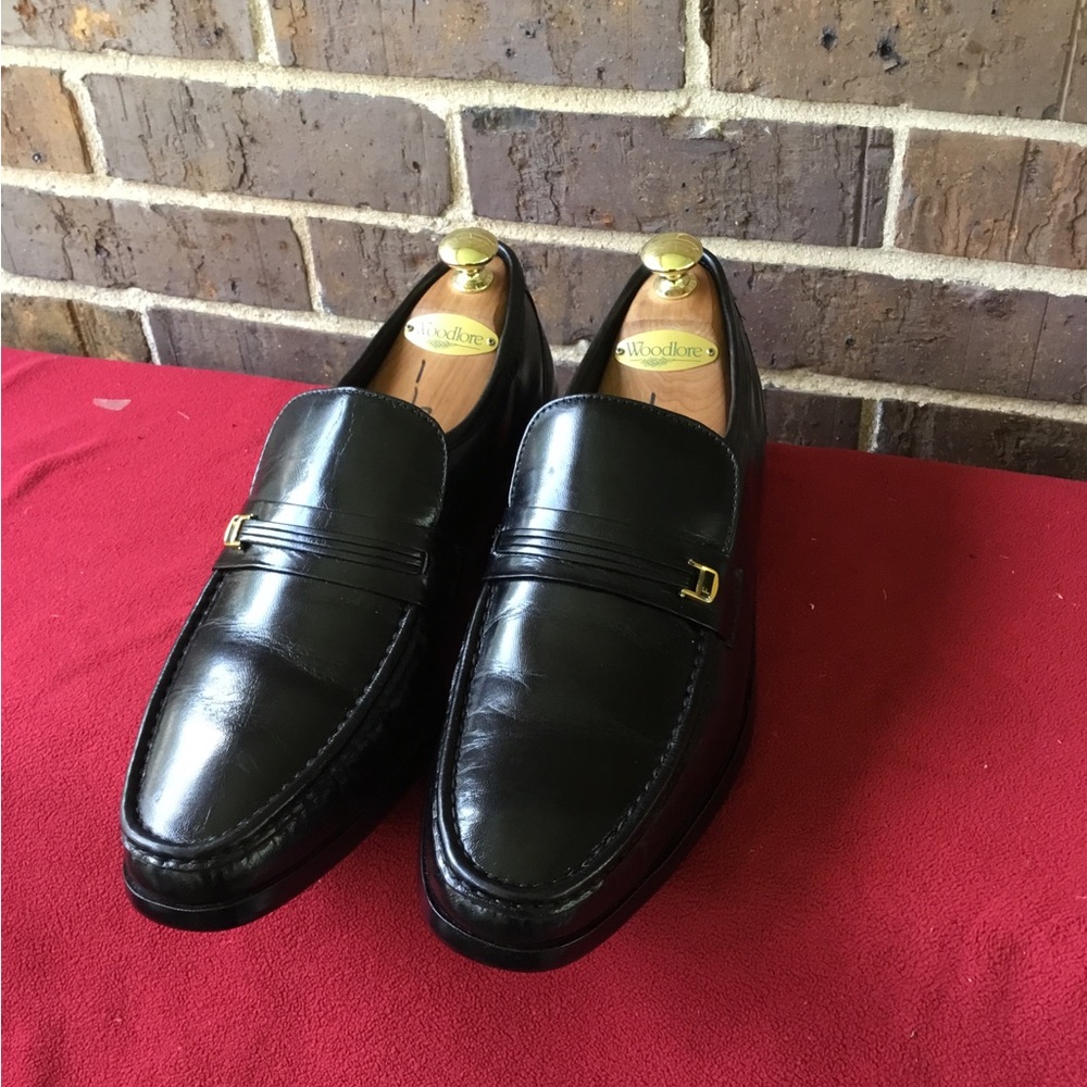 Black Leather Men’s Penny Loafers
